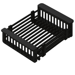 Égouttoir Télescopique Panier Acier - Noir Mat